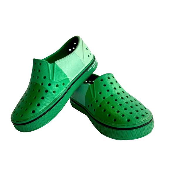 Native Jefferson Crayola Green Sprout Color Block C6 Toddler SlipOn Shoes Unisex - Picture 1 of 7